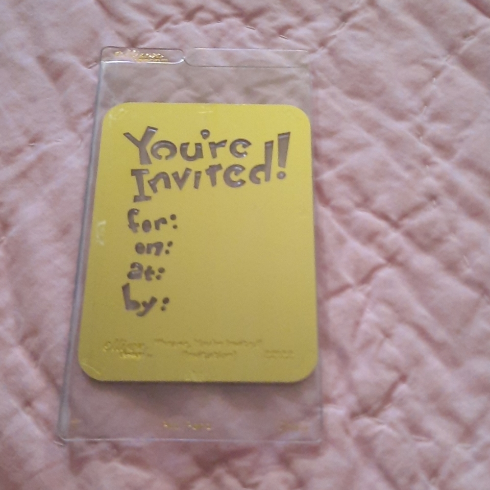 Ellison easy emboss Phrase your invited #22122